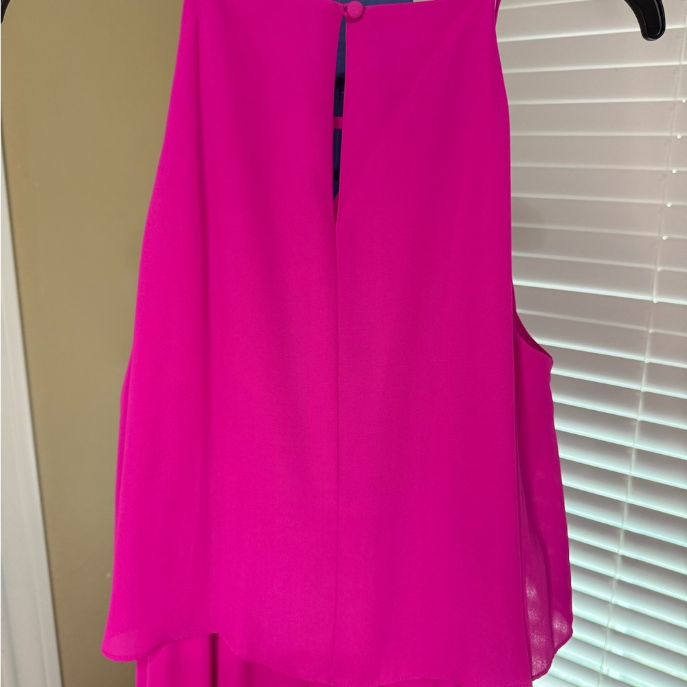 Gianni Bini Fuchsia Maxi Dress with Ruffle Detail - Picture 5 of 6